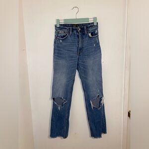 Abercrombie and fitch women’s size 25 Zoe natural rise ankle straight jeans
